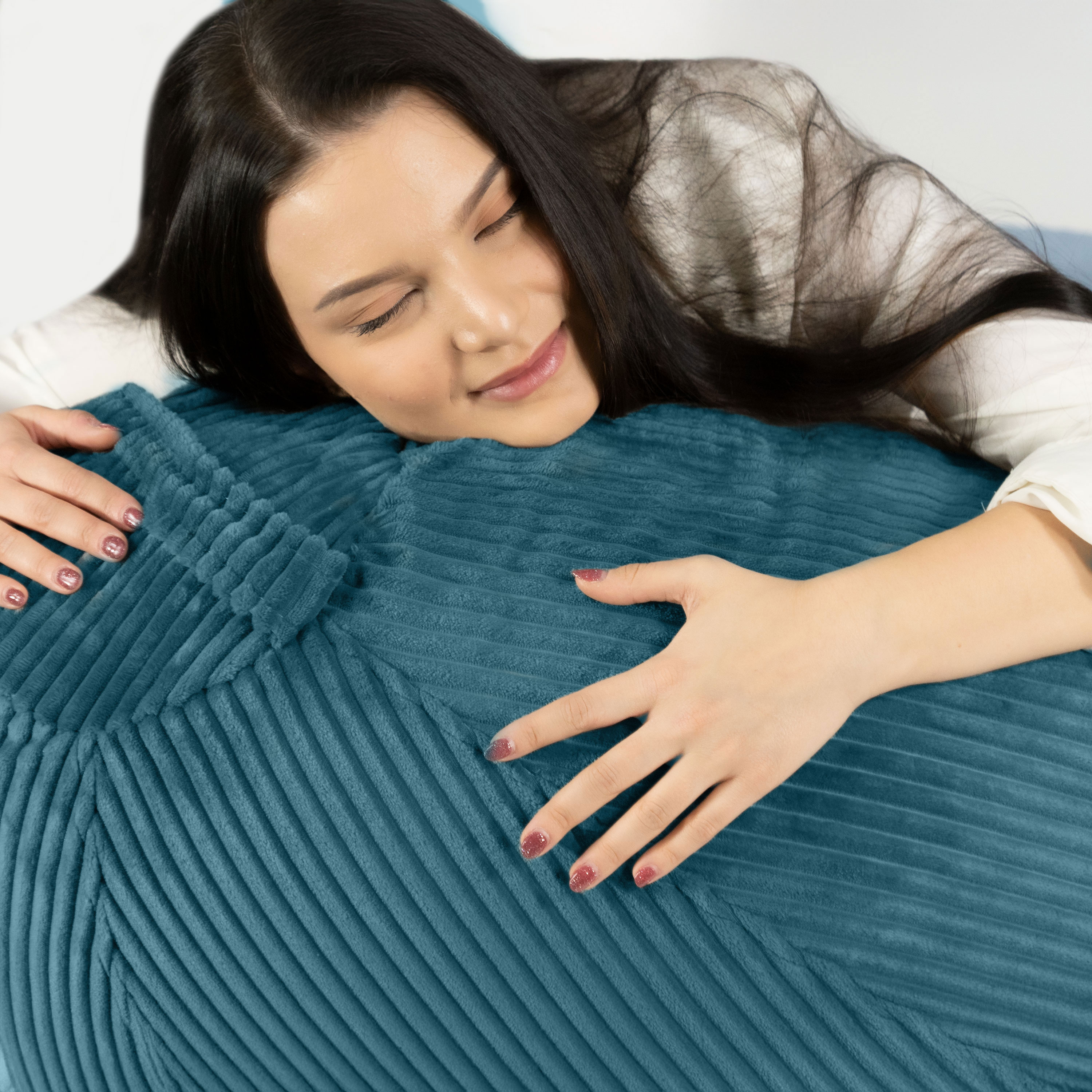 Bruni Classico Cord L in Petrol - Indoor-Sitzsack