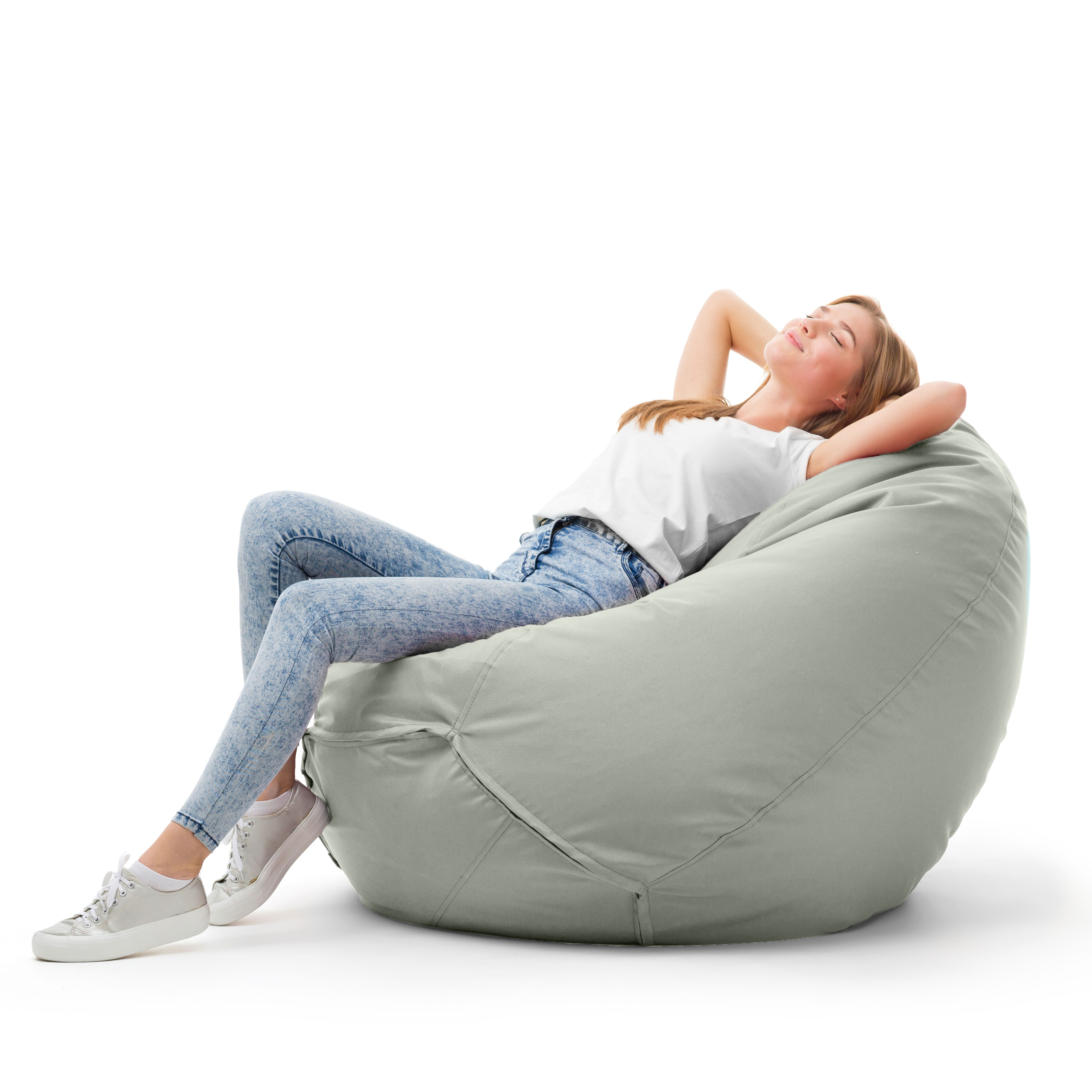 Bruni Classico Sitzsack L in Felsgrau - Indoor- und Outdoor-Bean Bag, in Deutschland gefertigt