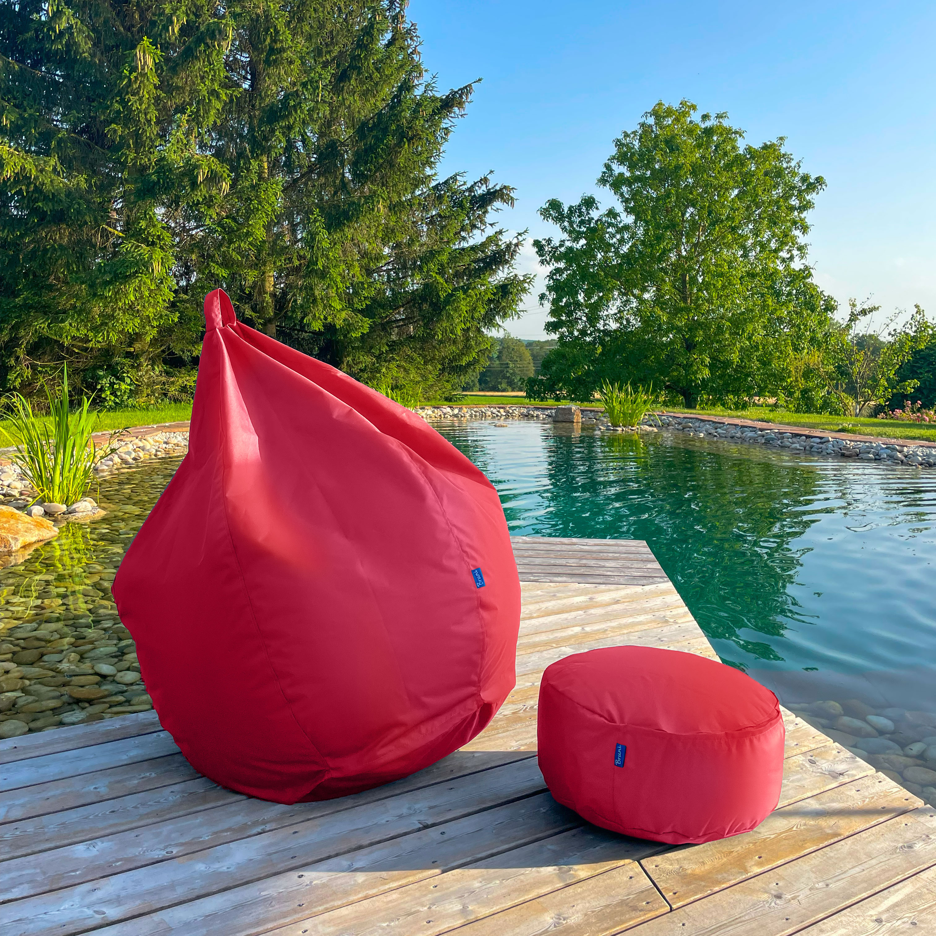 Bruni Classico Sitzsack L in Pink - Indoor- und Outdoor-Bean Bag, in Deutschland gefertigt