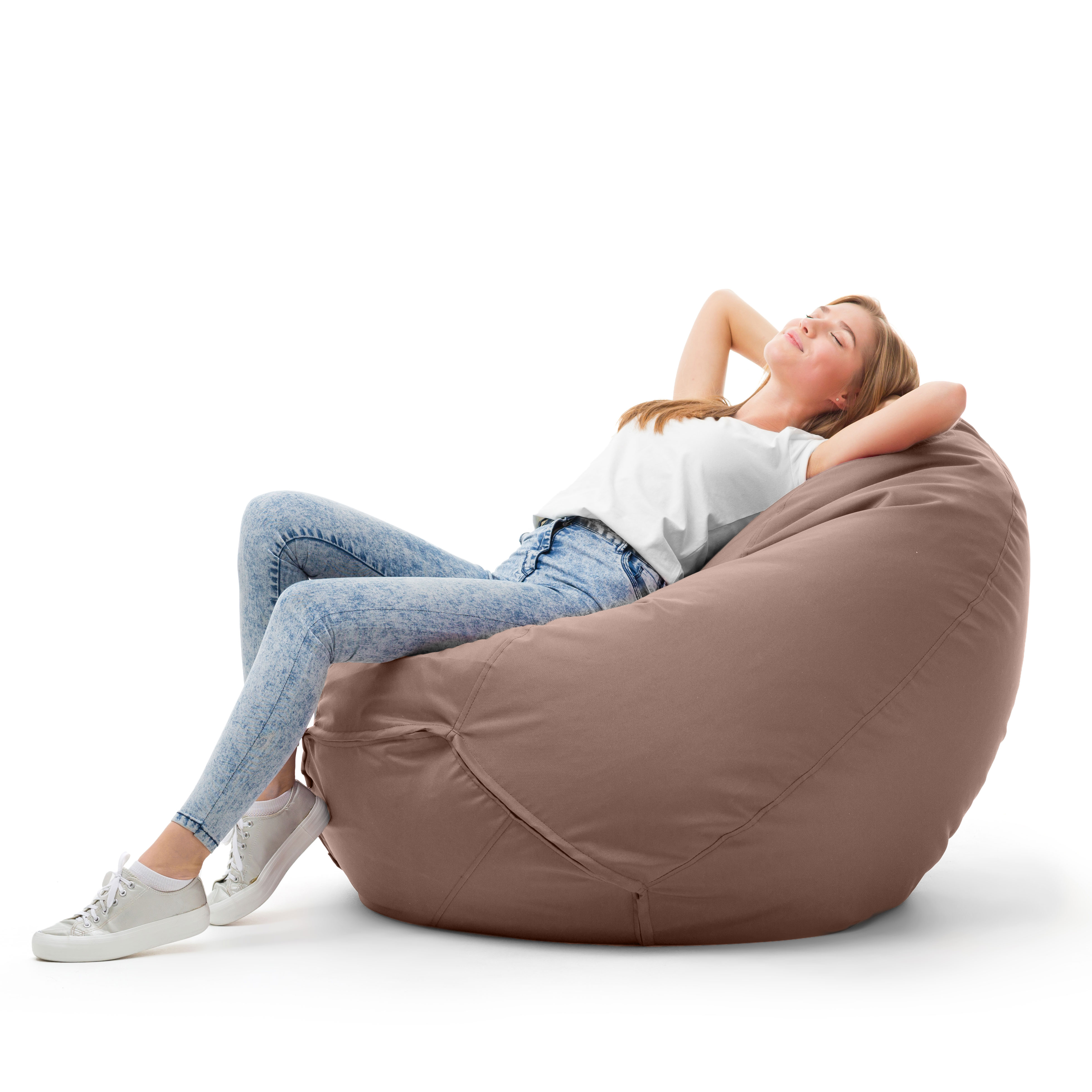 Bruni Classico Sitzsack S in Hellbraun - Indoor- und Outdoor-Bean Bag, in Deutschland gefertigt