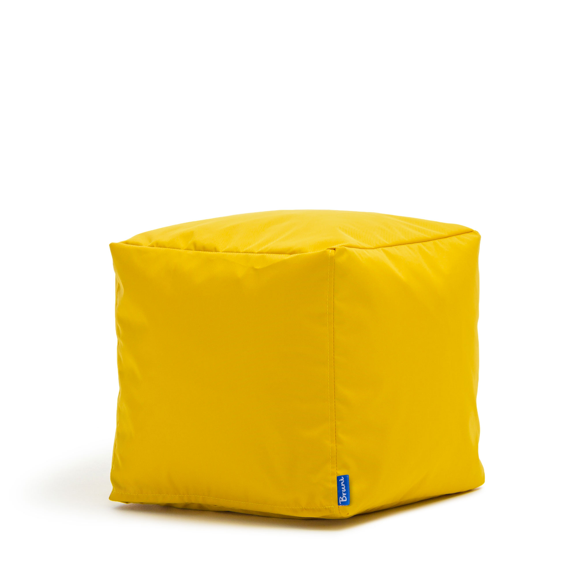 Bruni Cubo Sitzwürfel in Gelb - 40x40x40 cm Indoor- und Outdoor-Sitzhocker