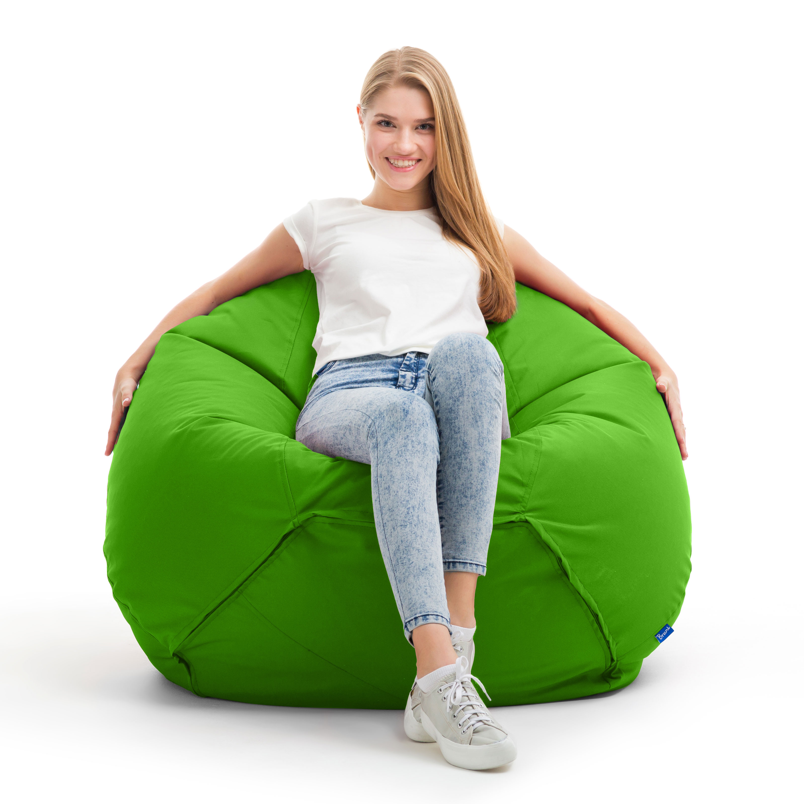 Bruni Classico Sitzsack L in Grün - Indoor- und Outdoor-Bean Bag, in Deutschland gefertigt