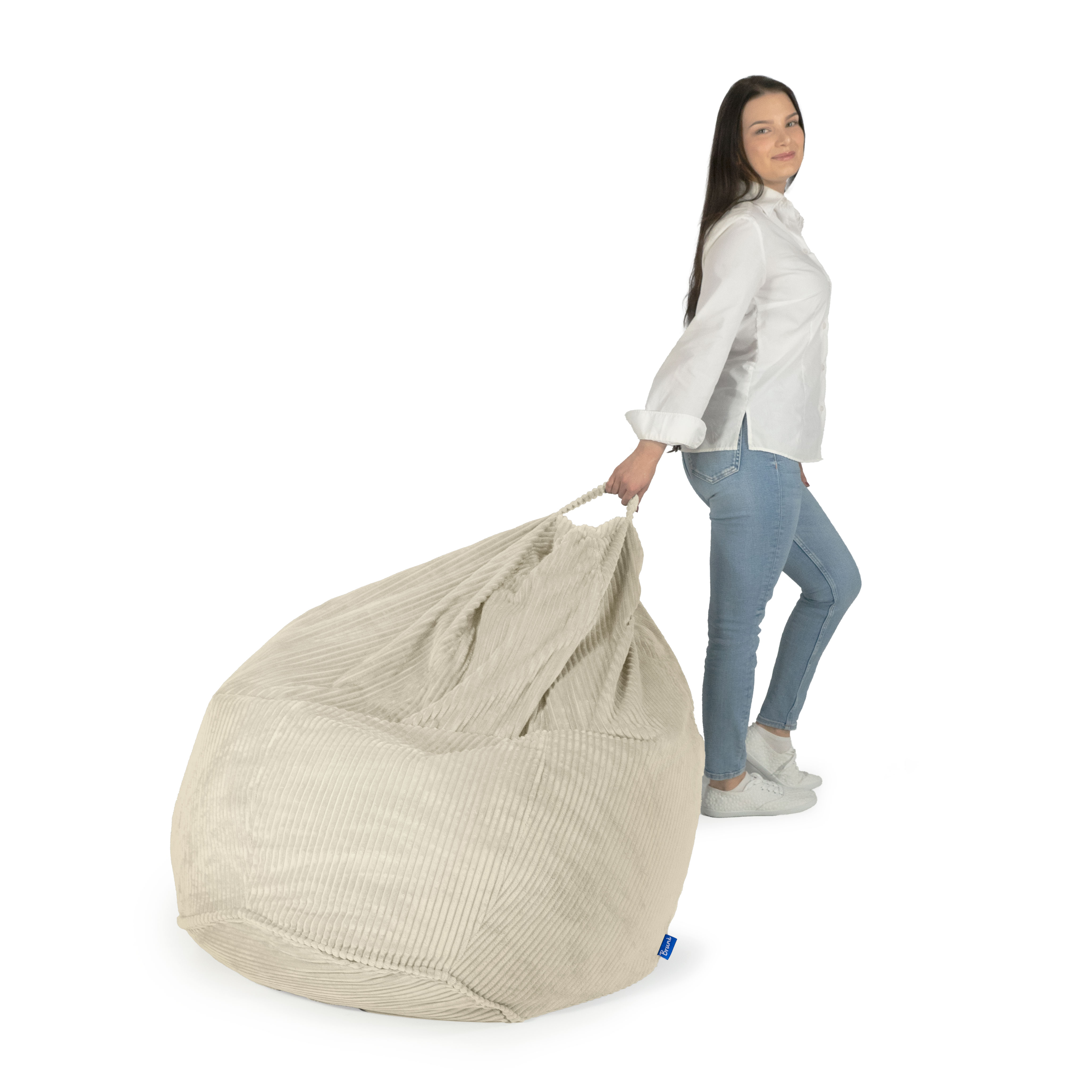 Bruni Classico Cord S in Beige - Indoor-Sitzsack