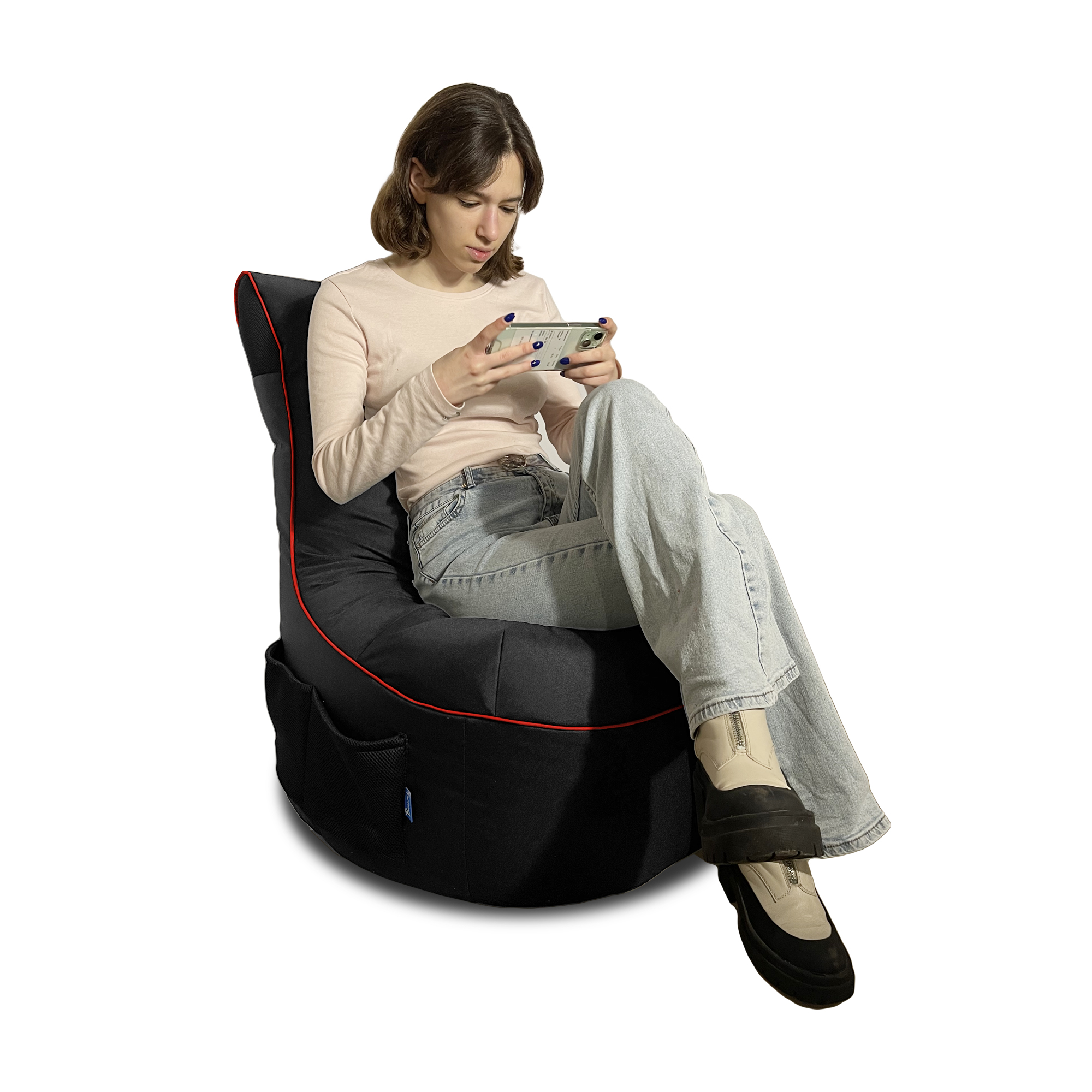 Bruni Cockpit Gamingsitzsack - schwarz-rot