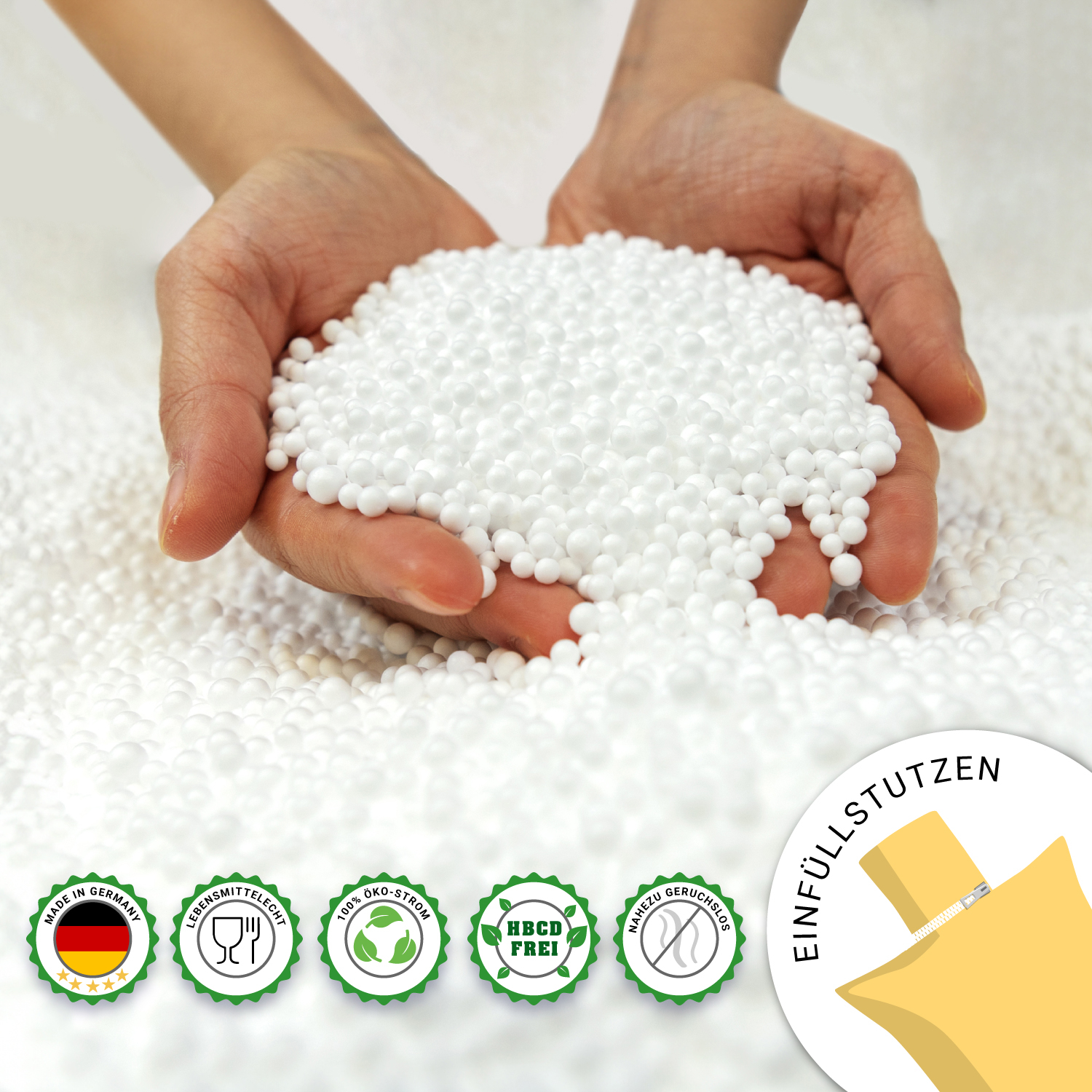 Bruni FILLcloud Sitzsack Füllung: EPS-Perlen Nachfüllpacks