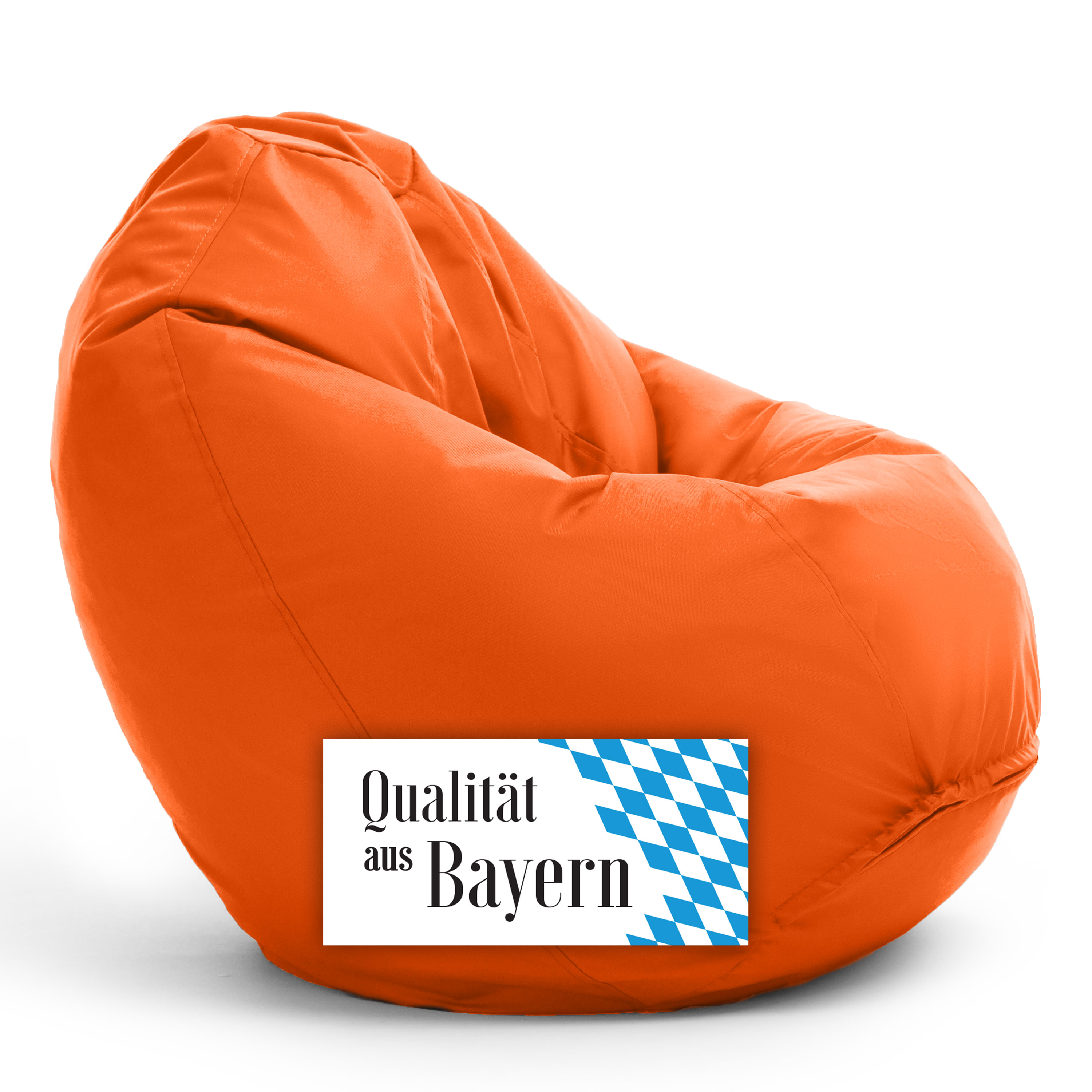 Bruni Classico Sitzsack M in Orange - Indoor- und Outdoor-Bean Bag, in Deutschland gefertigt
