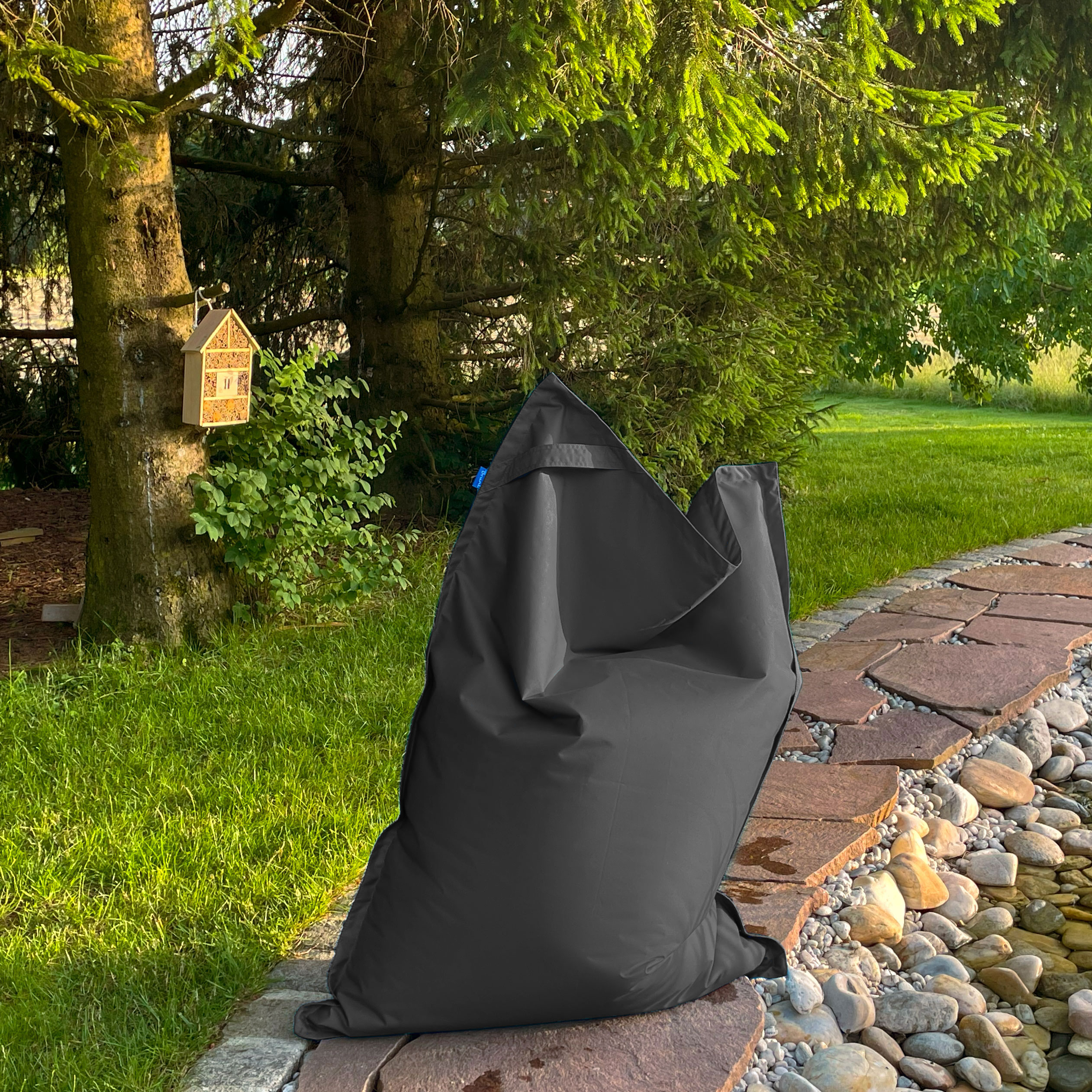 Bruni Caree Kids in Grau - Outdoor- und Indoor-Kinder-Sitzsack
