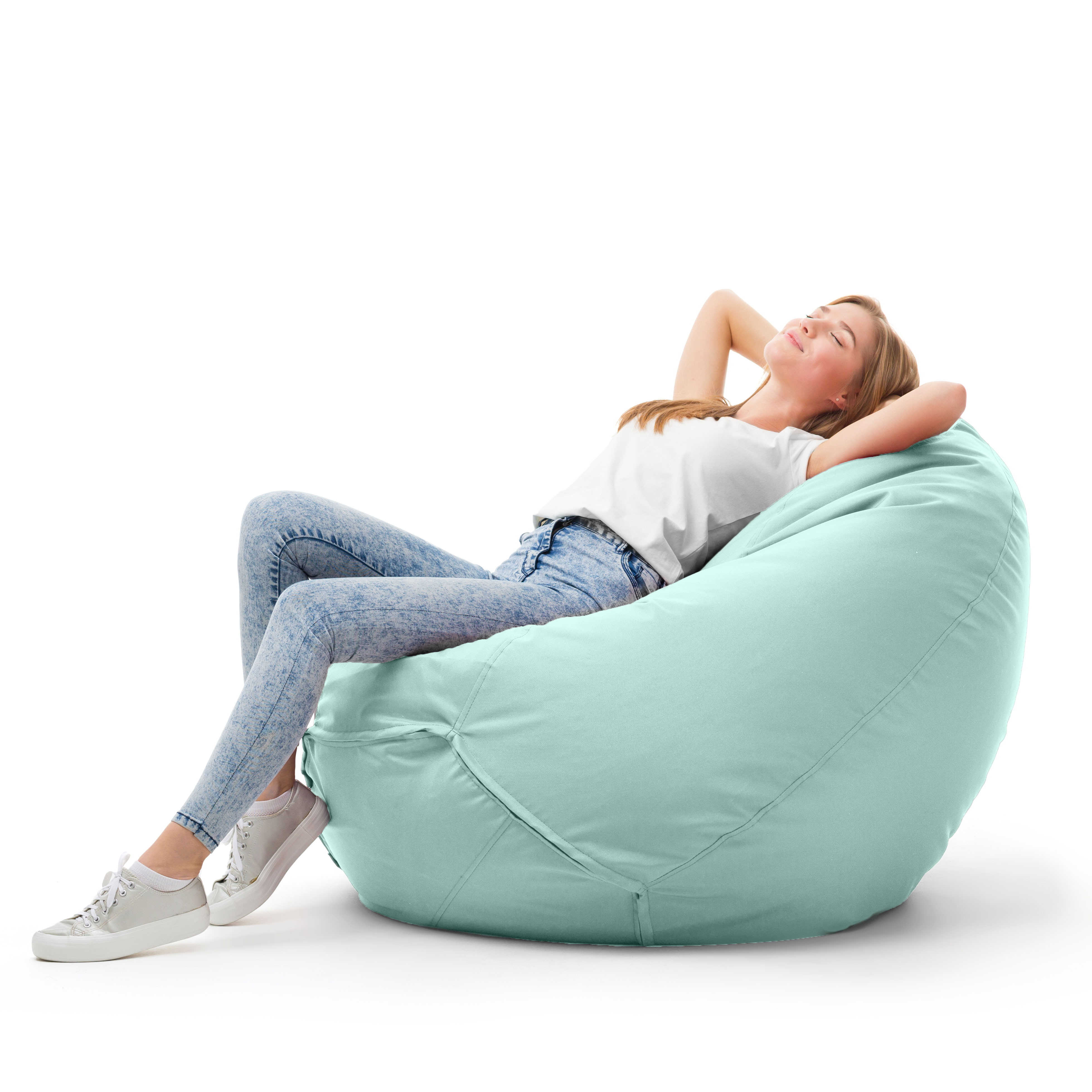 Bruni Classico Sitzsack L in Minzgrün - Indoor- und Outdoor-Bean Bag, in Deutschland gefertigt