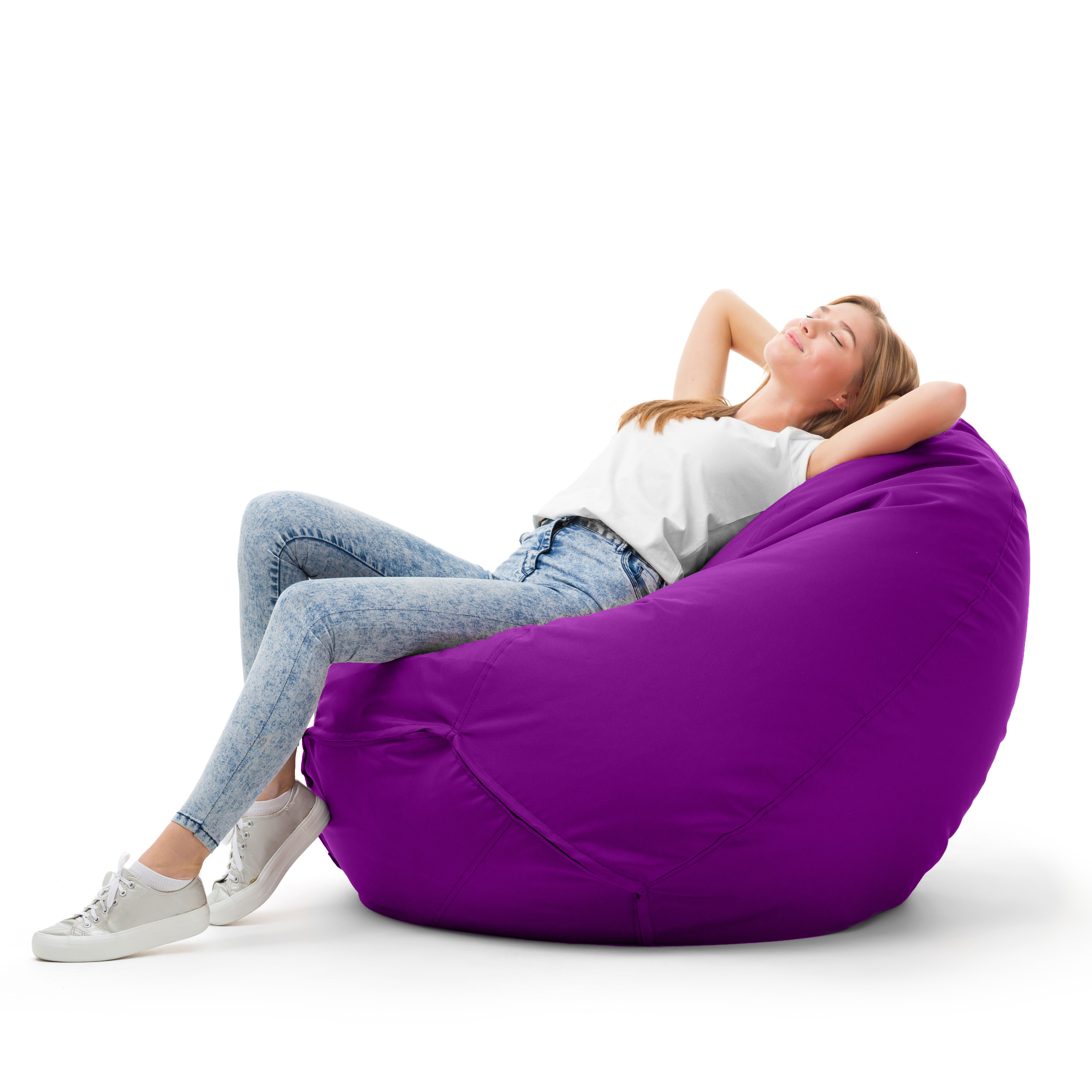 Bruni Classico Sitzsack M in Violett - Indoor- und Outdoor-Bean Bag, in Deutschland gefertigt