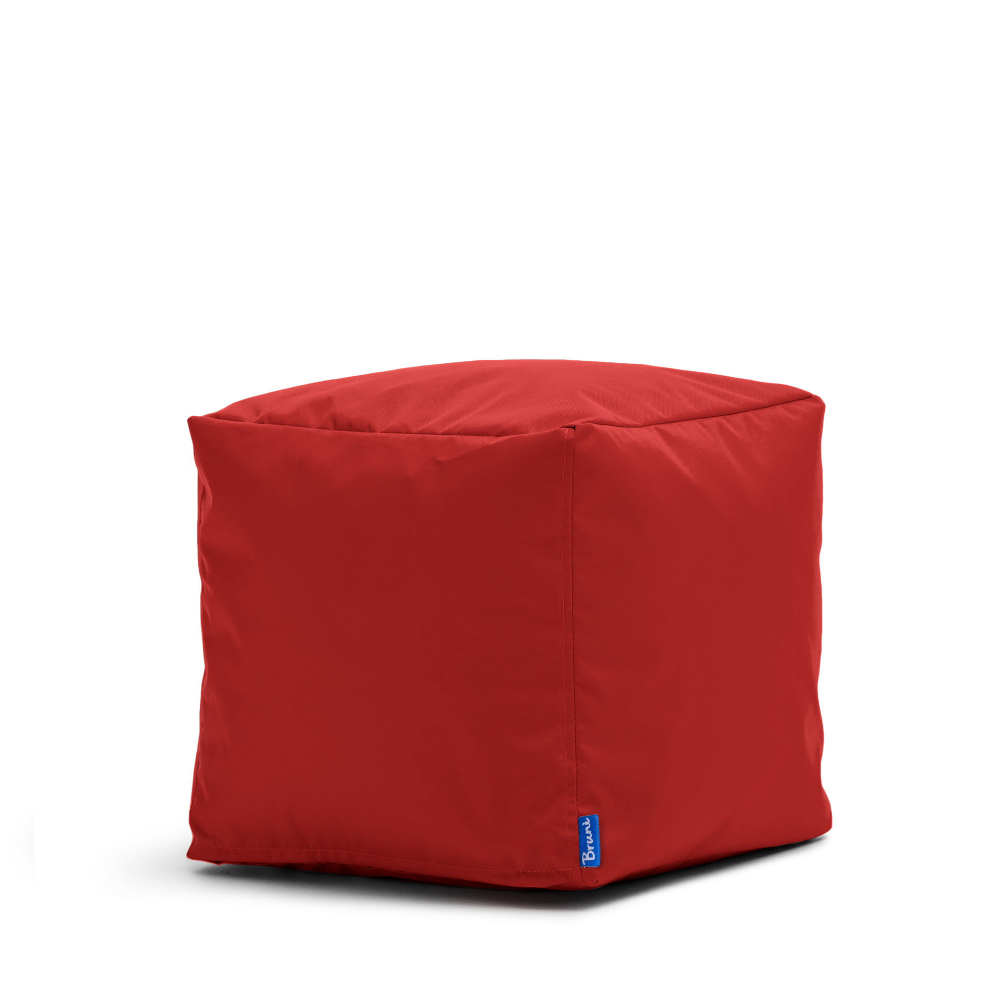 Bruni Cubo Sitzwürfel in Rot - 40x40x40 cm Indoor- und Outdoor-Sitzhocker