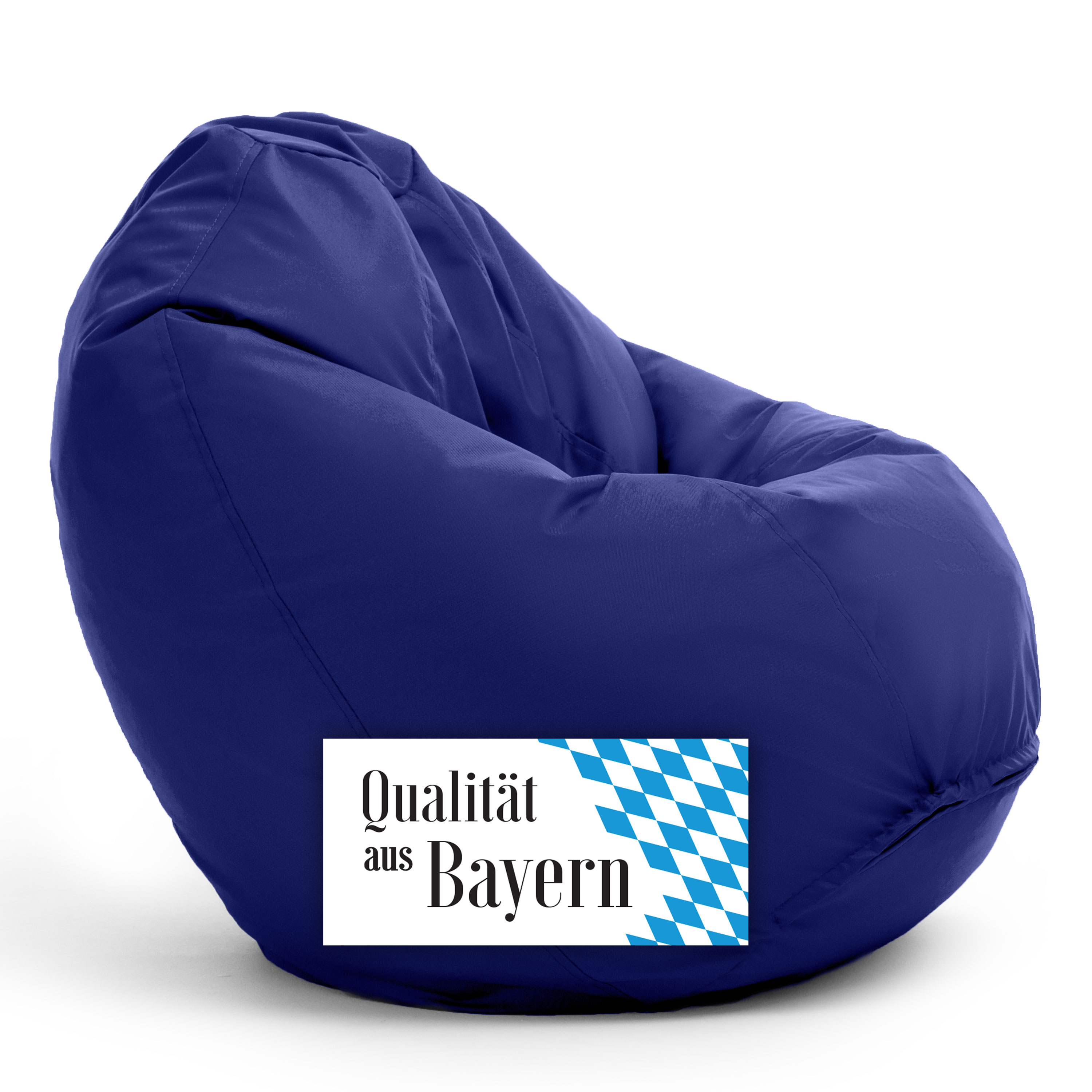 Bruni Classico Sitzsack S in Königsblau - Indoor- und Outdoor-Bean Bag, in Deutschland gefertigt