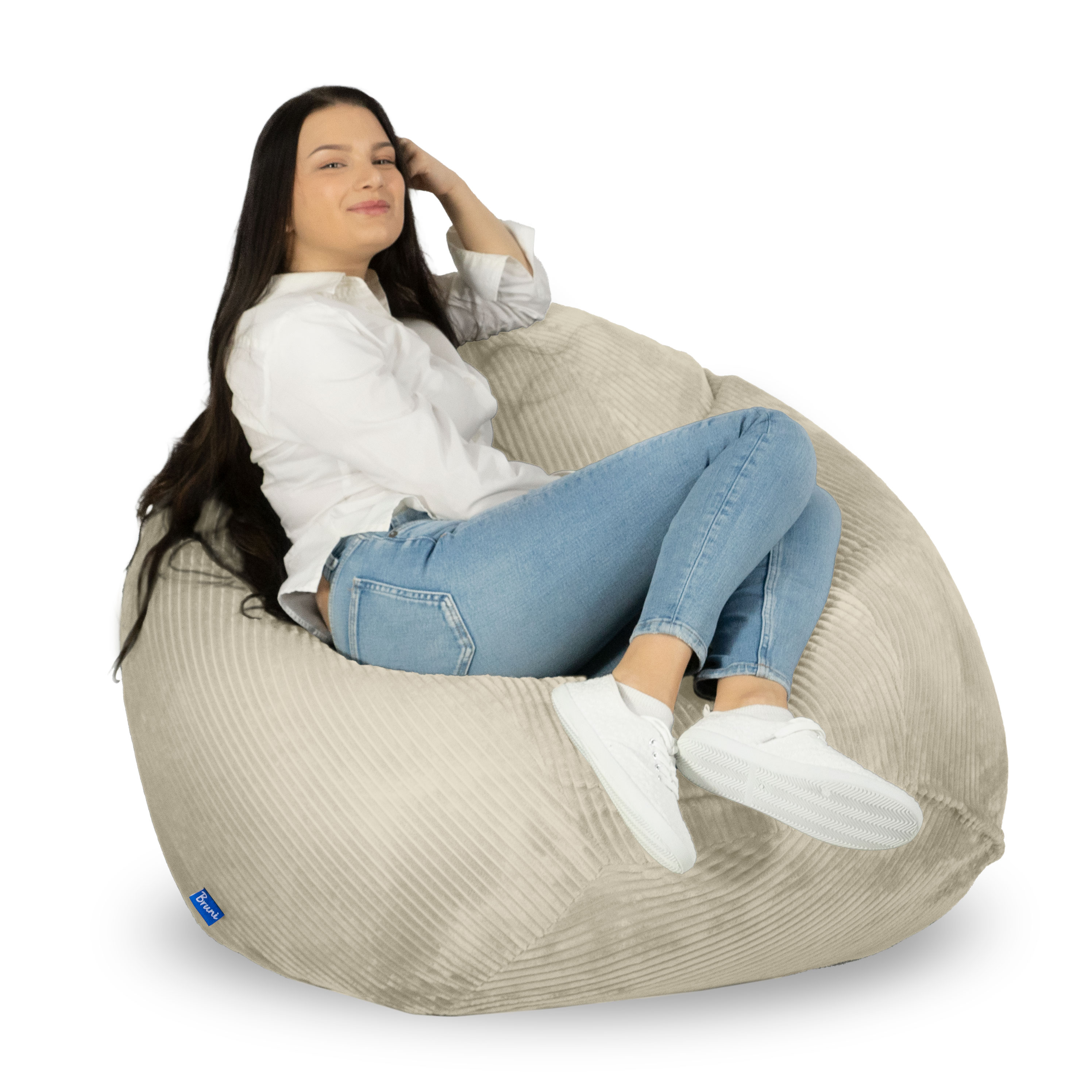 Bruni Classico Cord S in Beige - Indoor-Sitzsack