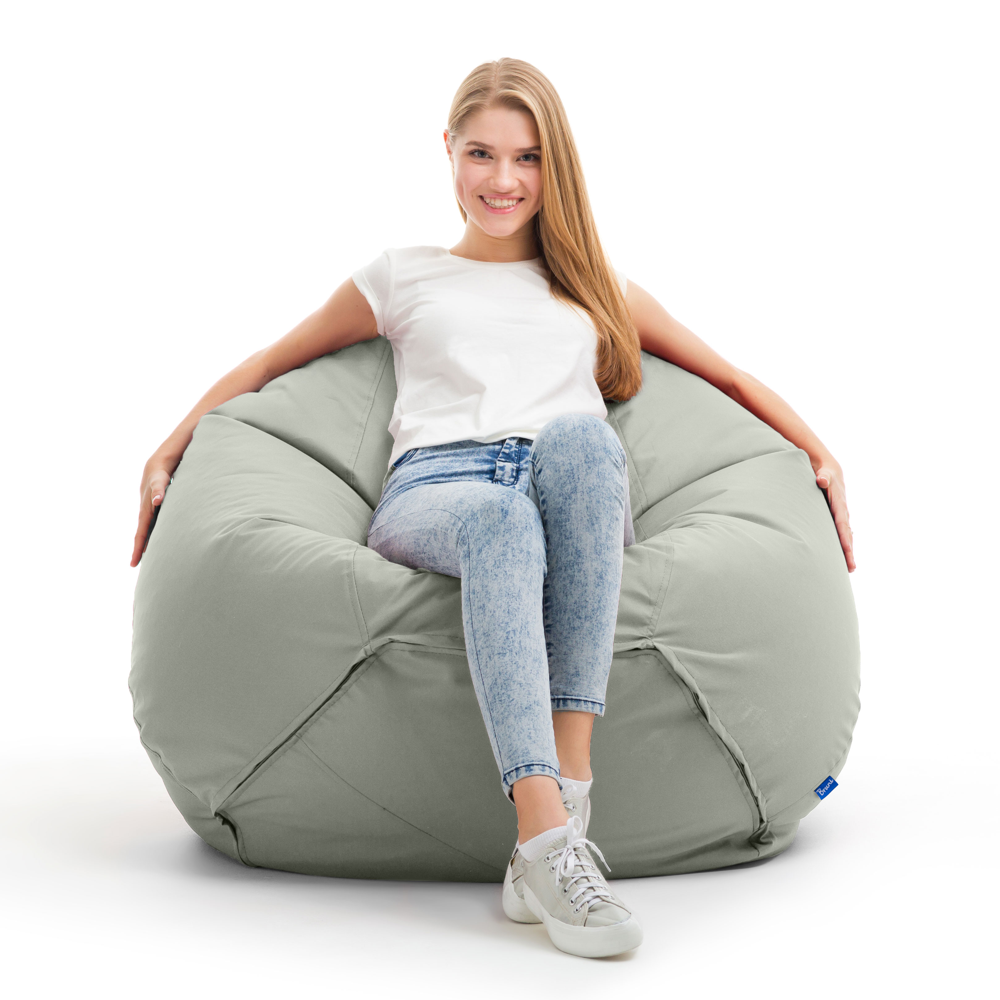 Bruni Classico Sitzsack L in Felsgrau - Indoor- und Outdoor-Bean Bag, in Deutschland gefertigt