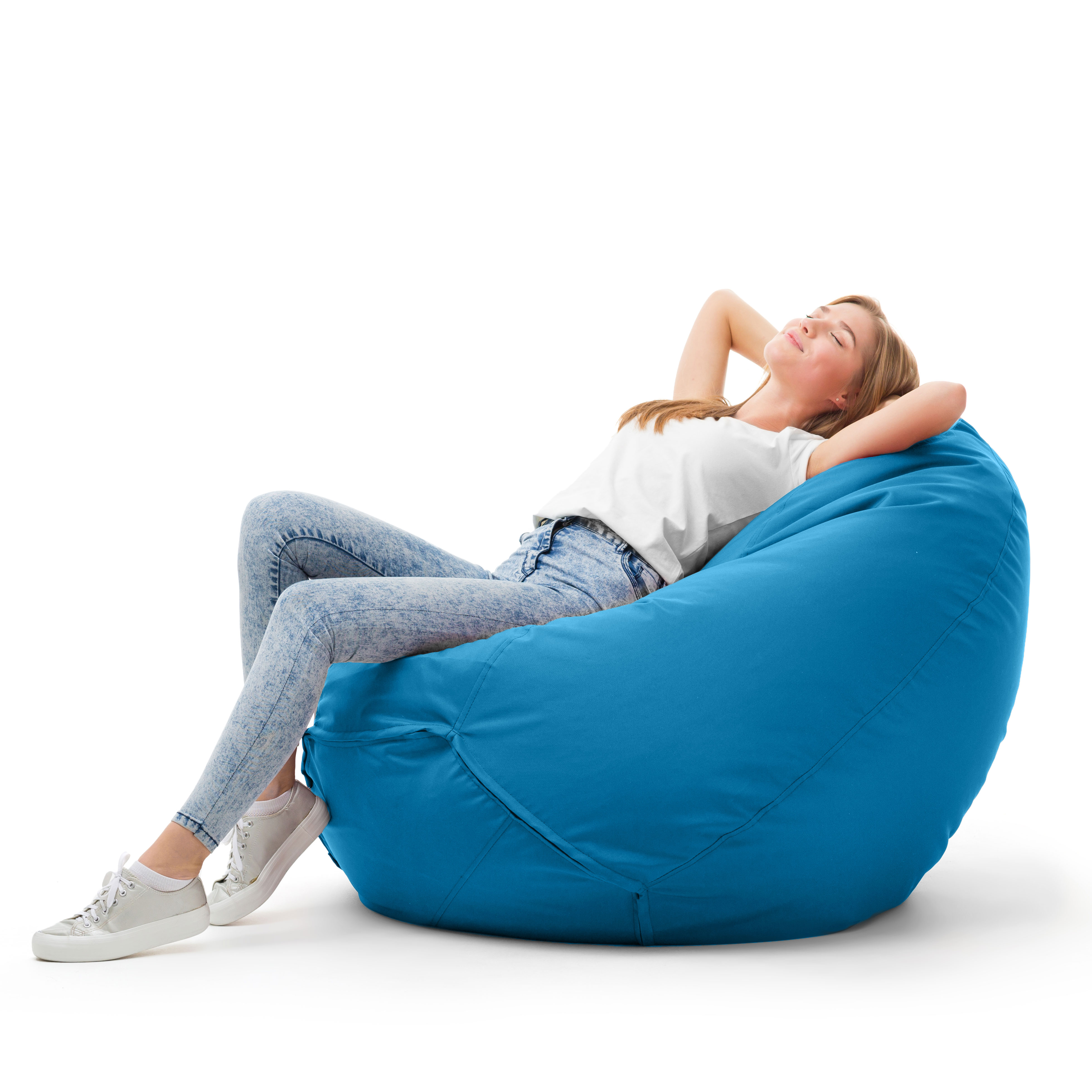 Bruni Classico Sitzsack S in Blau - Indoor- und Outdoor-Bean Bag, in Deutschland gefertigt