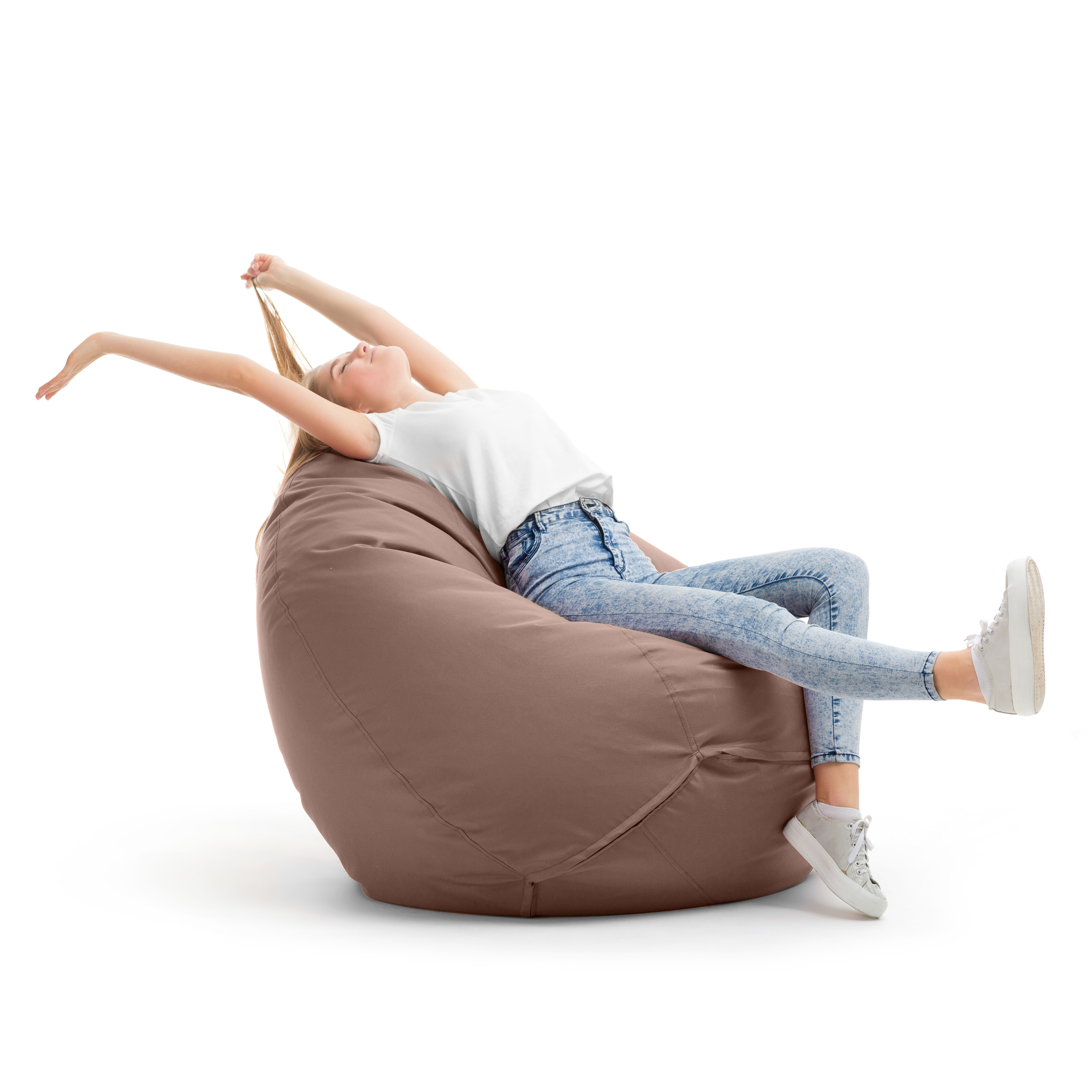 Bruni Classico Sitzsack S in Hellbraun - Indoor- und Outdoor-Bean Bag, in Deutschland gefertigt