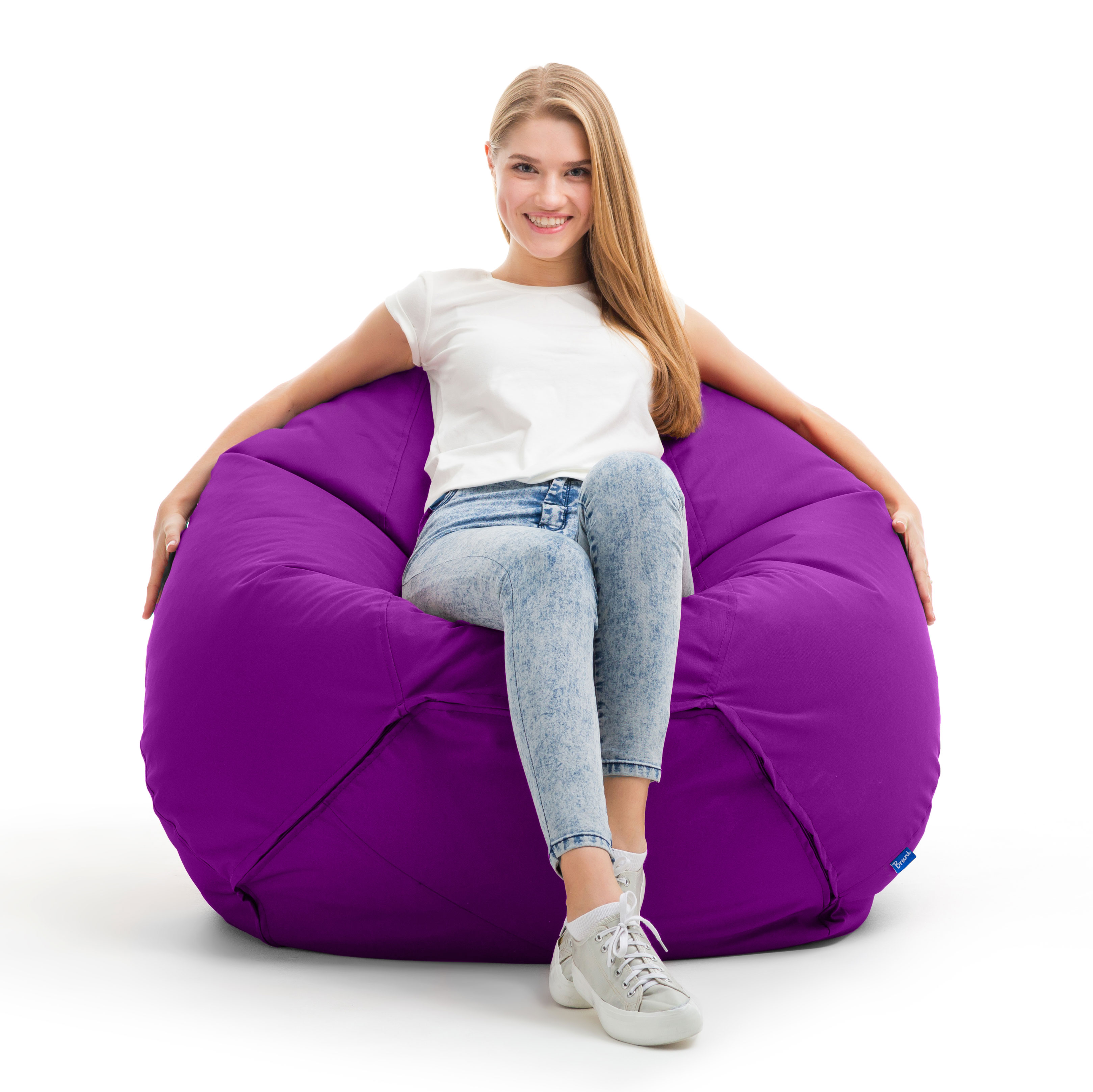 Bruni Classico Sitzsack M in Violett - Indoor- und Outdoor-Bean Bag, in Deutschland gefertigt