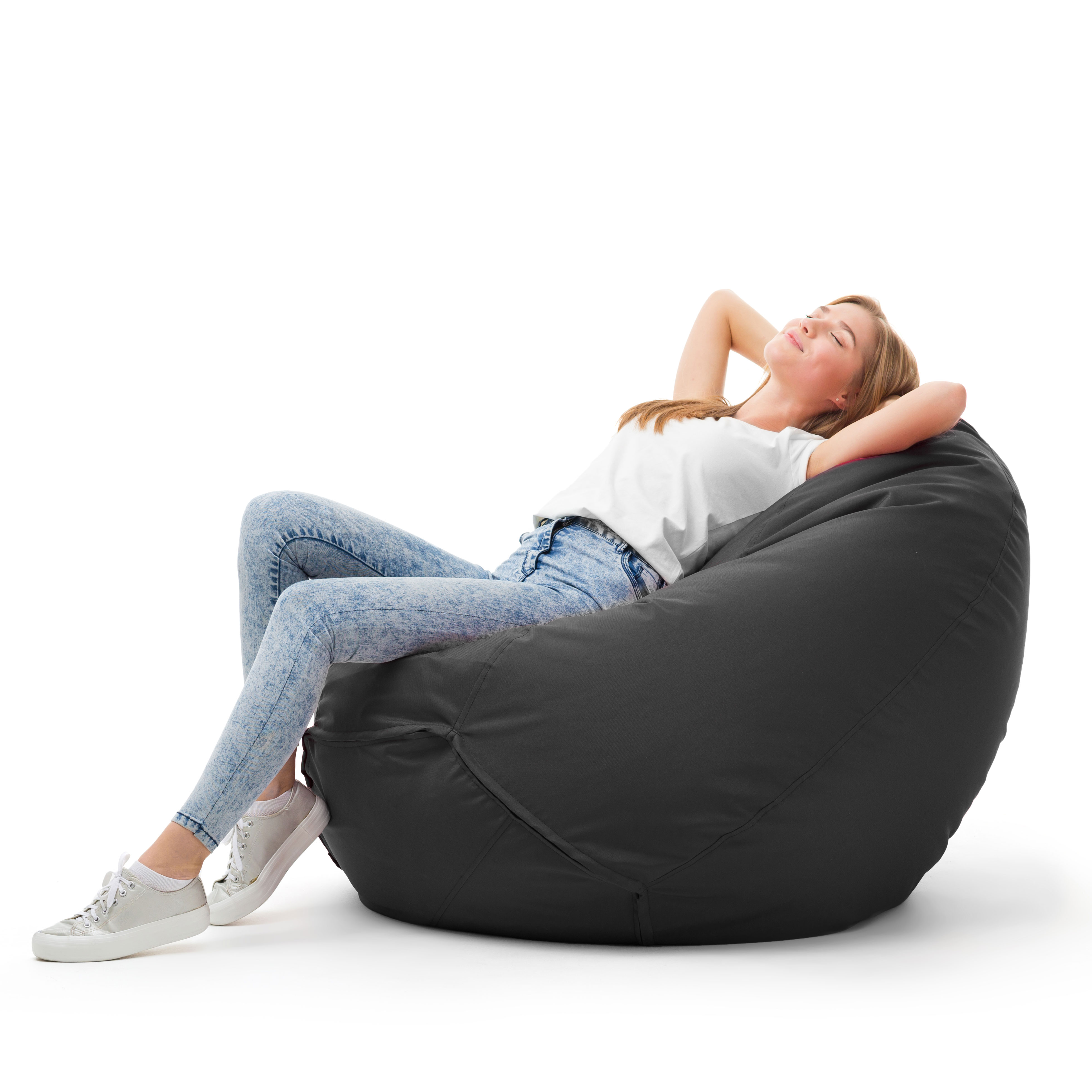 Bruni Classico Sitzsack M in Grau - Indoor- und Outdoor-Bean Bag, in Deutschland gefertigt