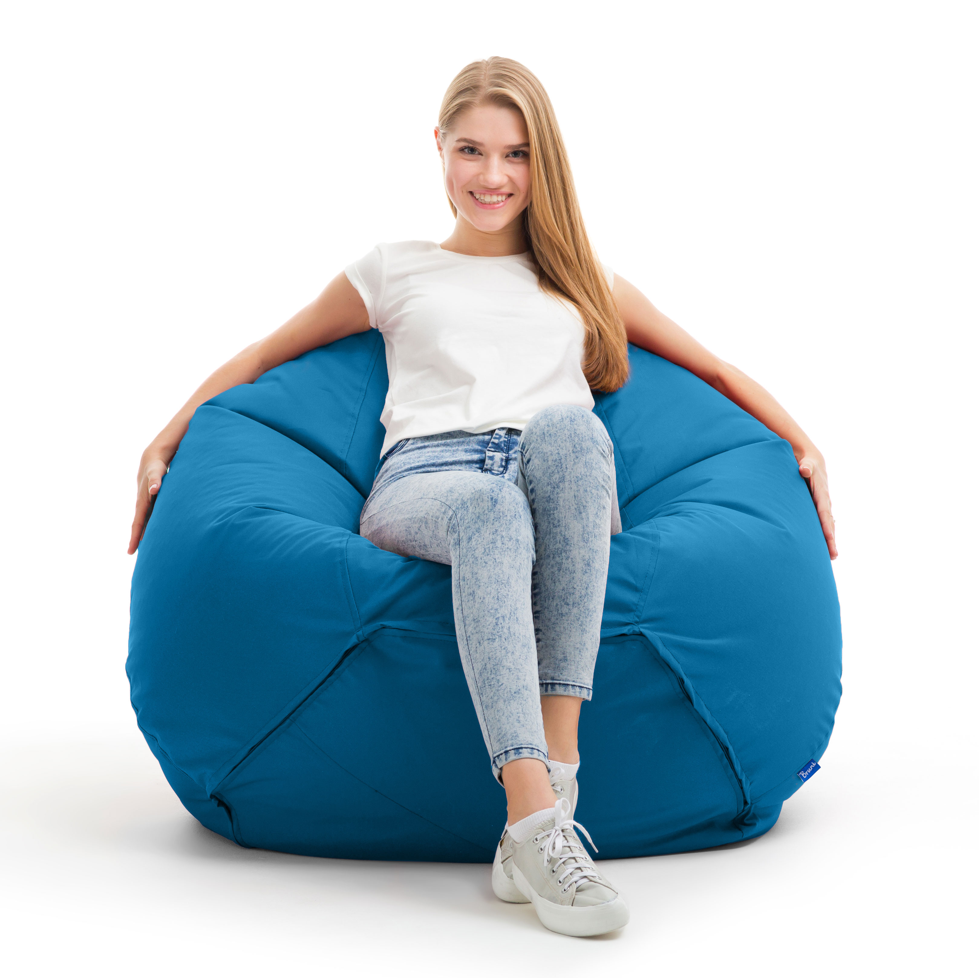 Bruni Classico Sitzsack S in Blau - Indoor- und Outdoor-Bean Bag, in Deutschland gefertigt