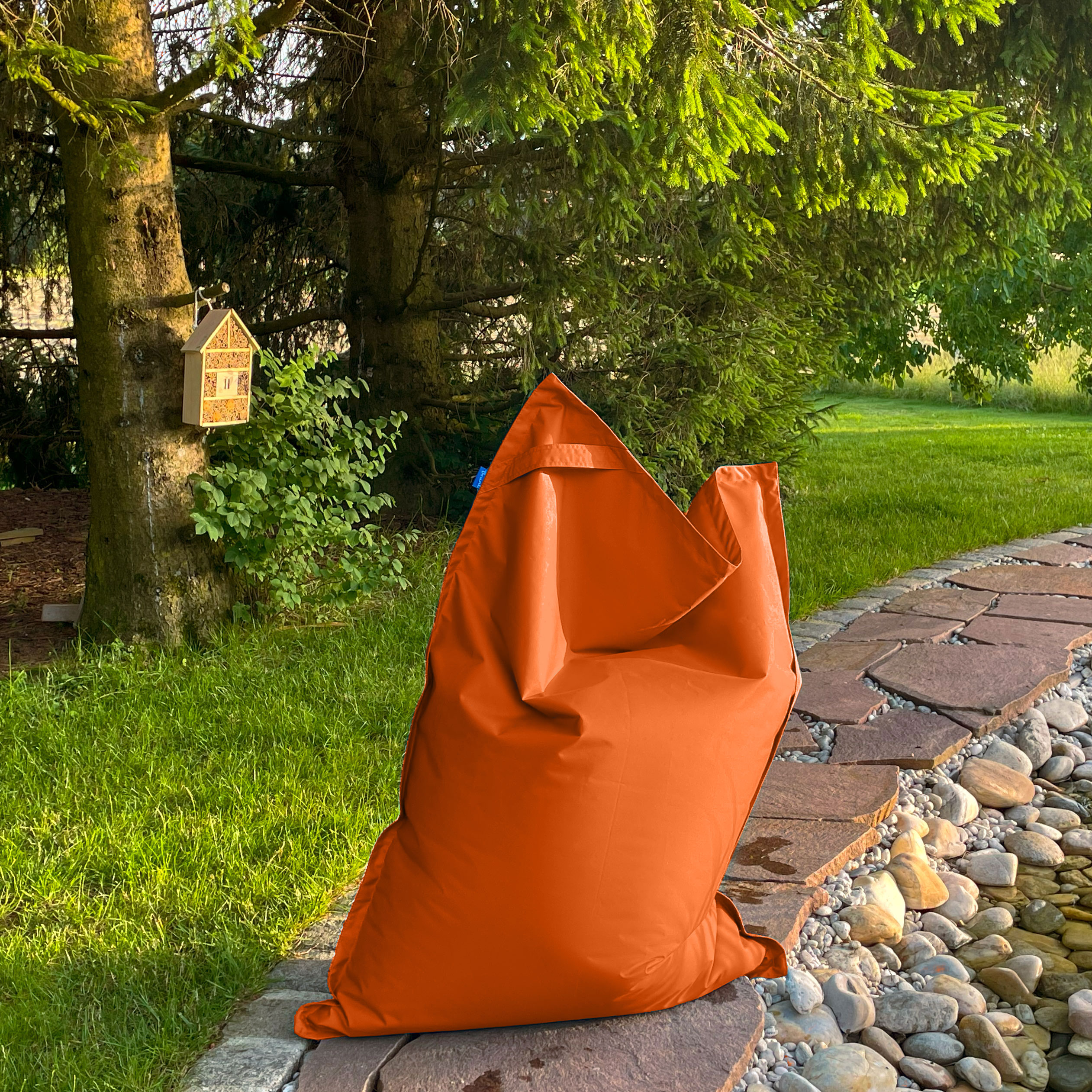 Bruni Caree Kids in Orange - Outdoor- und Indoor-Kinder-Sitzsack