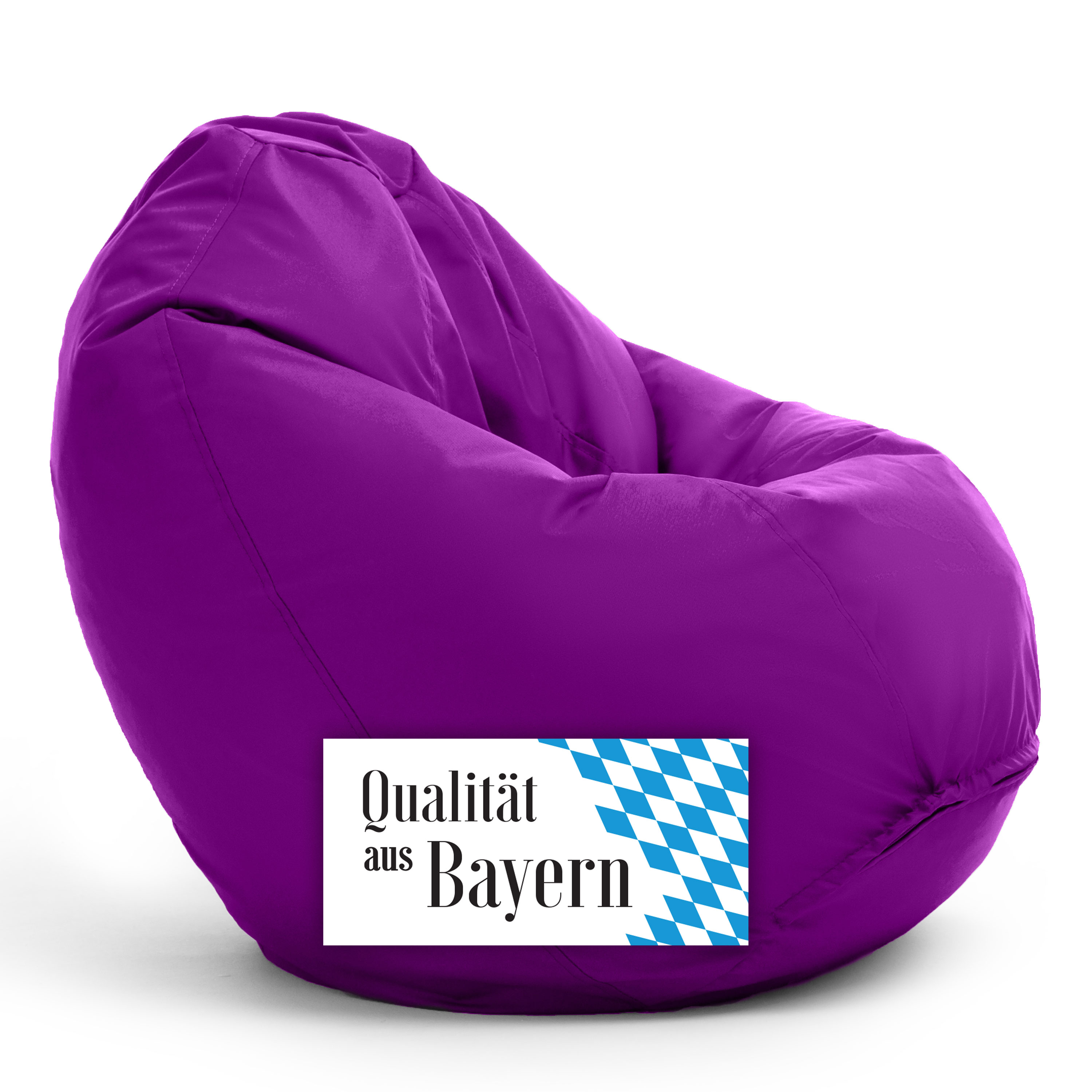Bruni Classico Sitzsack M in Violett - Indoor- und Outdoor-Bean Bag, in Deutschland gefertigt