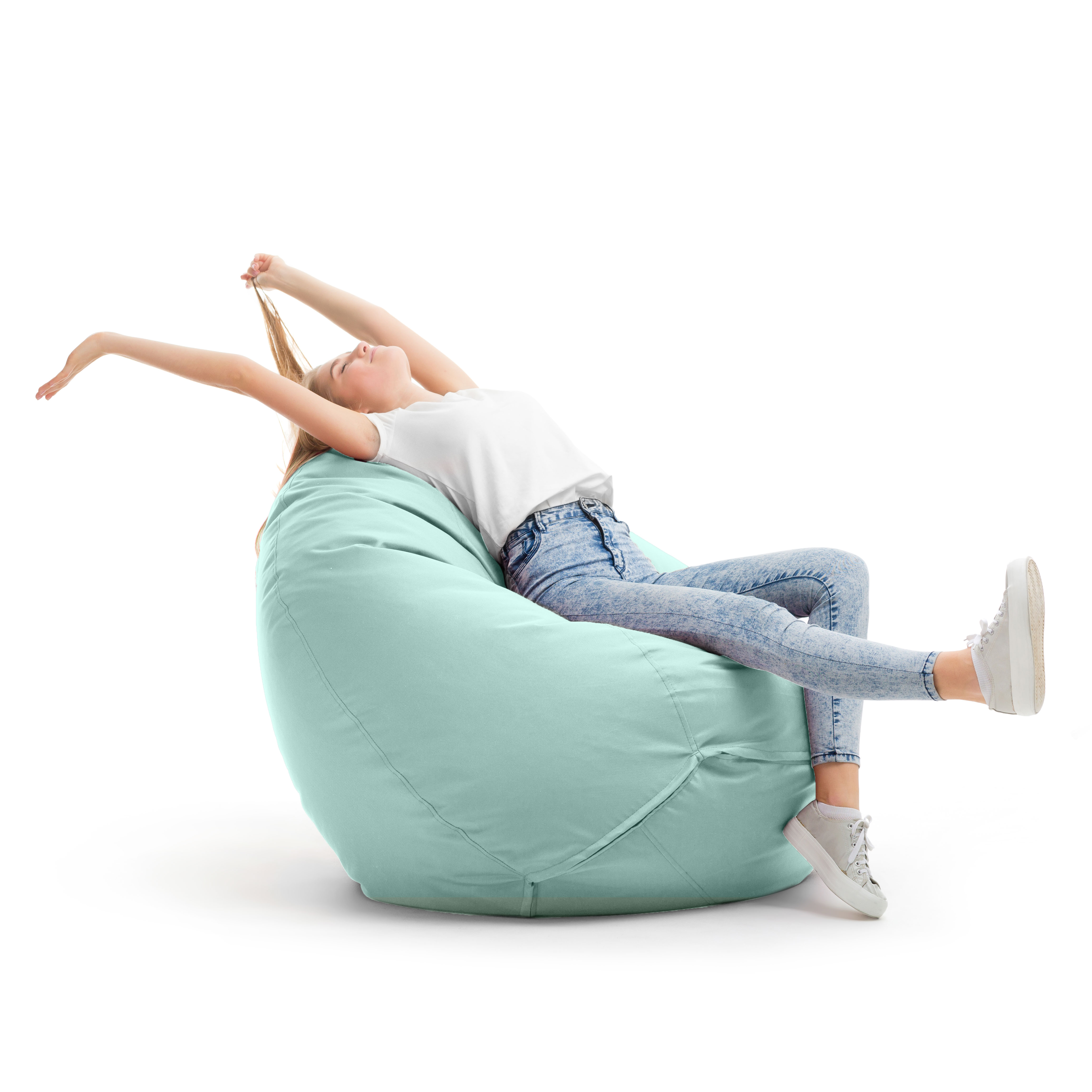 Bruni Classico Sitzsack L in Minzgrün - Indoor- und Outdoor-Bean Bag, in Deutschland gefertigt