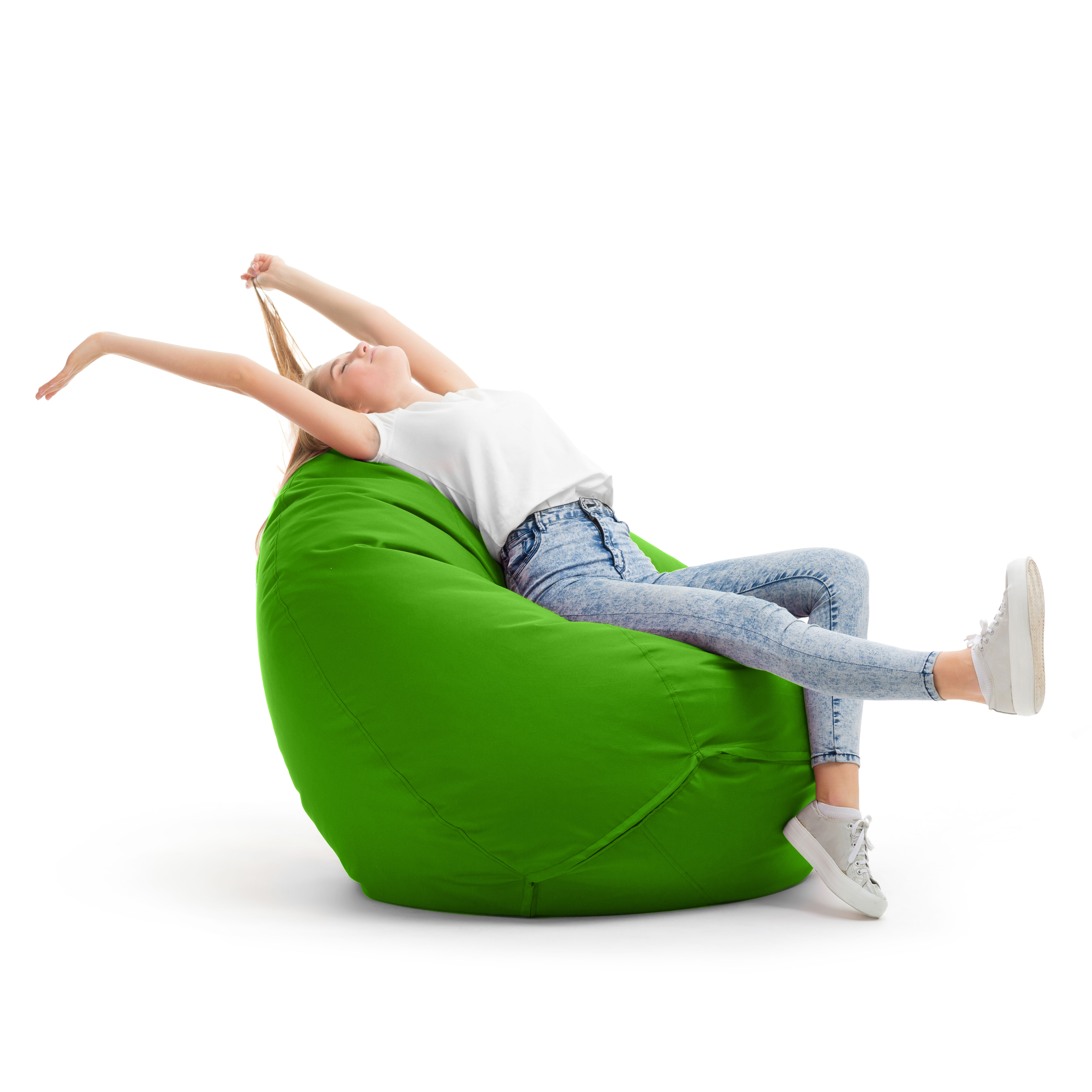 Bruni Classico Sitzsack L in Grün - Indoor- und Outdoor-Bean Bag, in Deutschland gefertigt