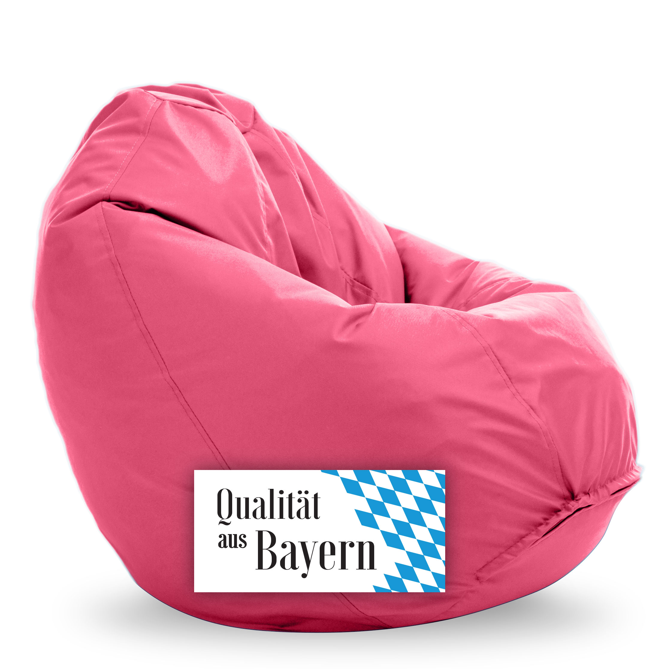 Bruni Classico Sitzsack L in Pink - Indoor- und Outdoor-Bean Bag, in Deutschland gefertigt