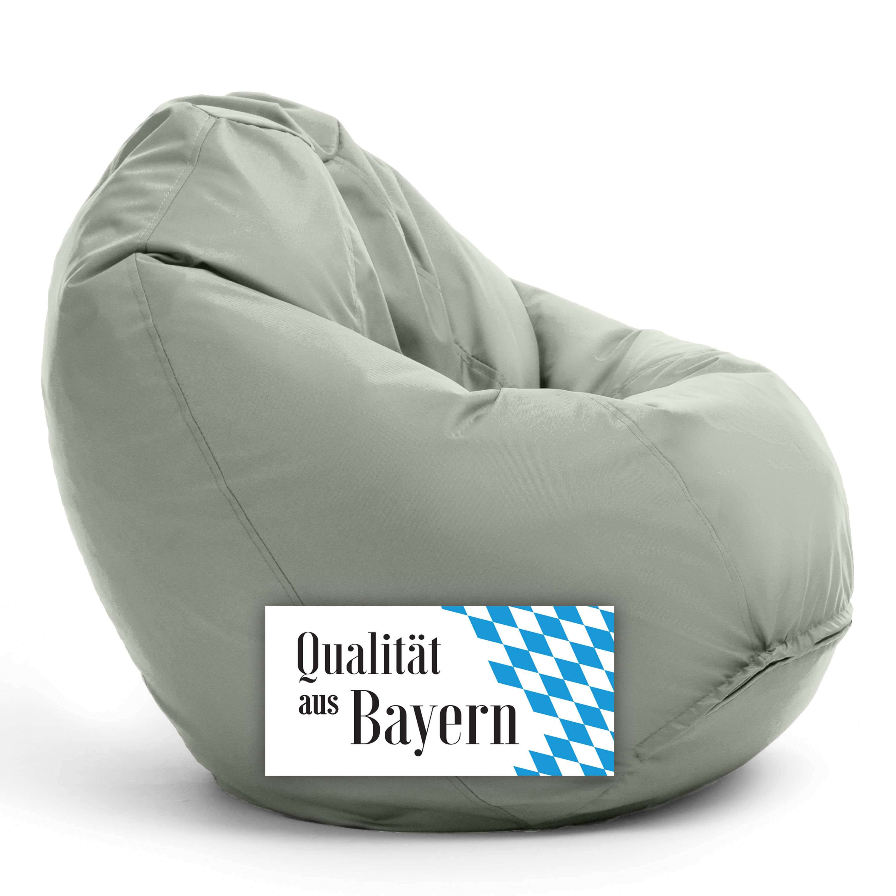 Bruni Classico Sitzsack L in Felsgrau - Indoor- und Outdoor-Bean Bag, in Deutschland gefertigt